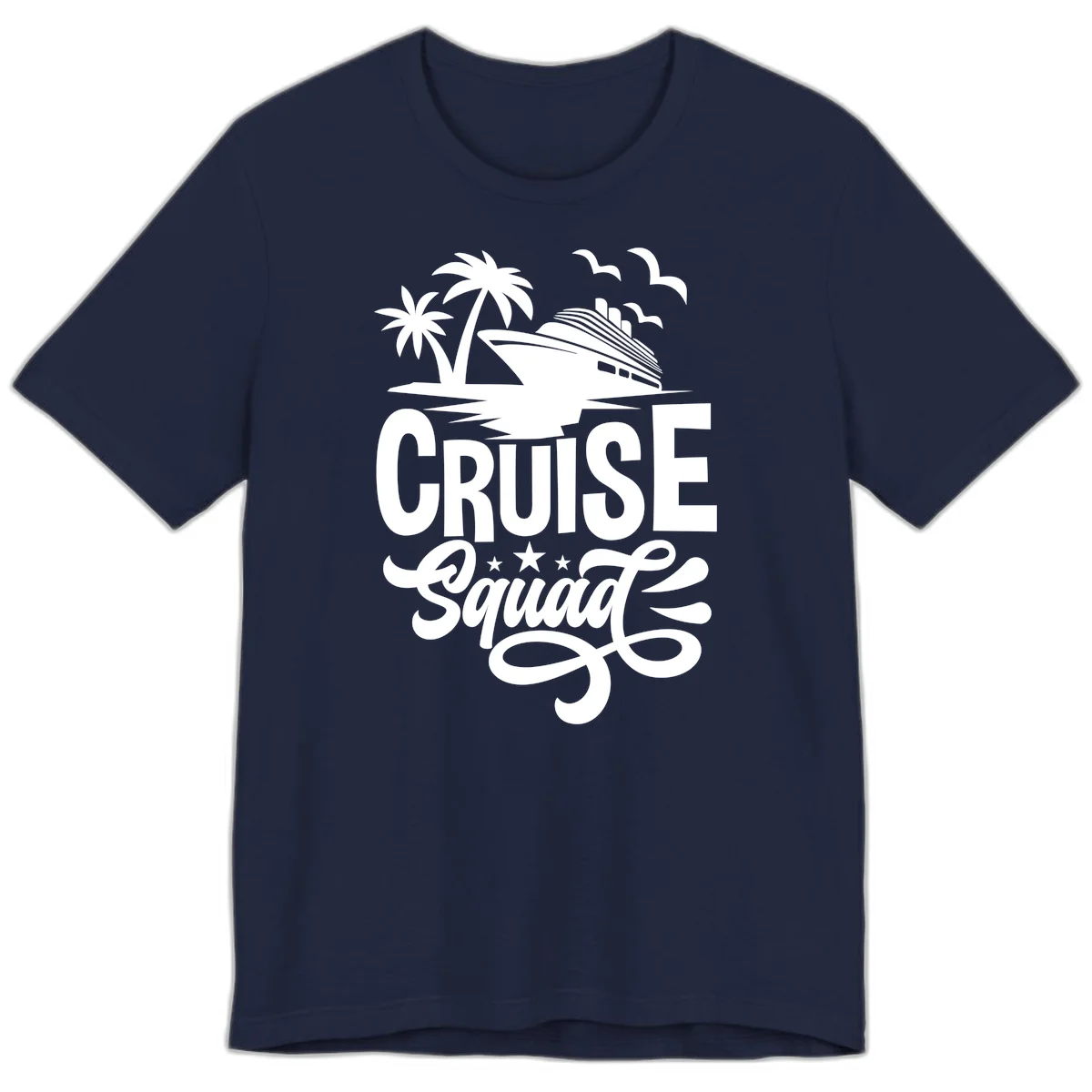 Cruise Squad Goals Premium T-Shirt in Navy