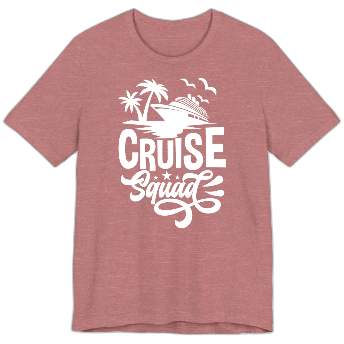 Cruise Squad Goals Premium T-Shirt in Heather Mauve