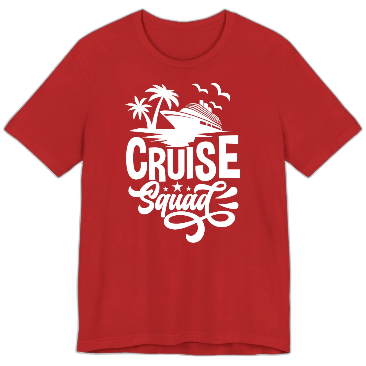 Cruise Squad Goals Premium T-Shirt in Red