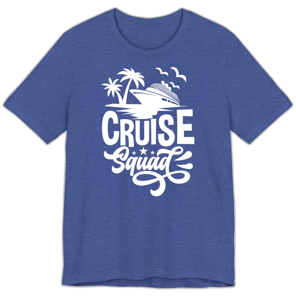 Cruise Squad Goals Premium T-Shirt in Heather True Royal