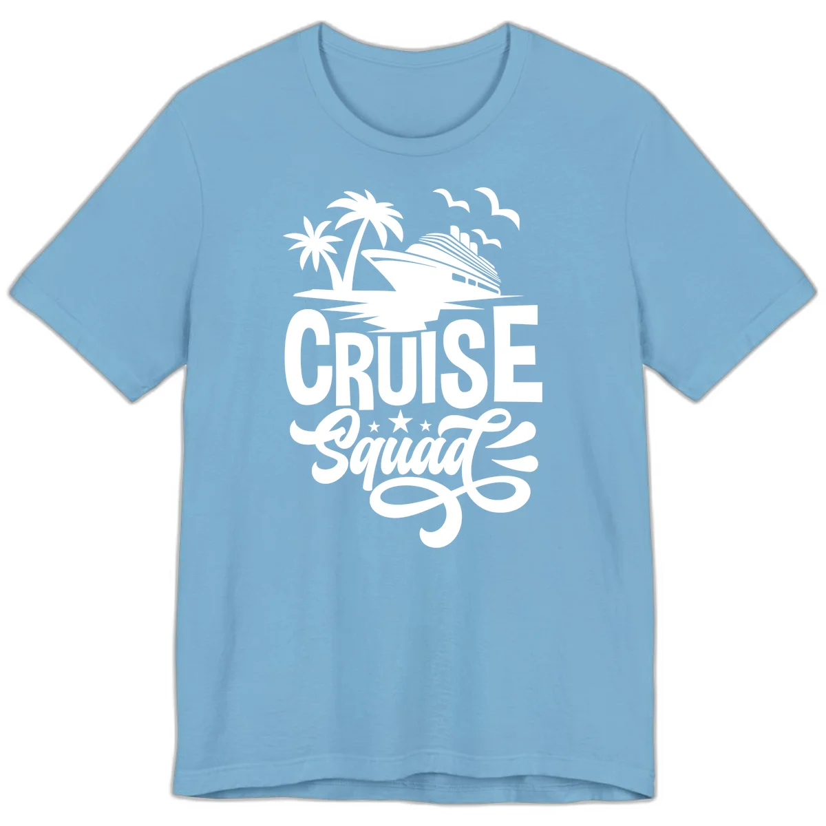 Cruise Squad Goals Premium T-Shirt in Ocean Blue