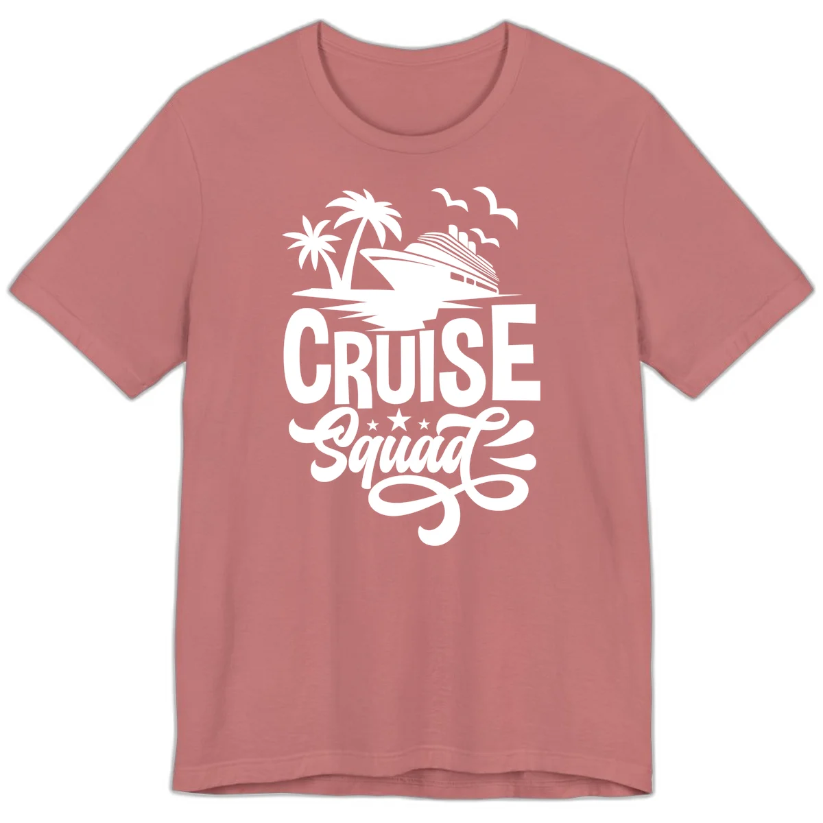 Cruise Squad Goals Premium T-Shirt in Mauve