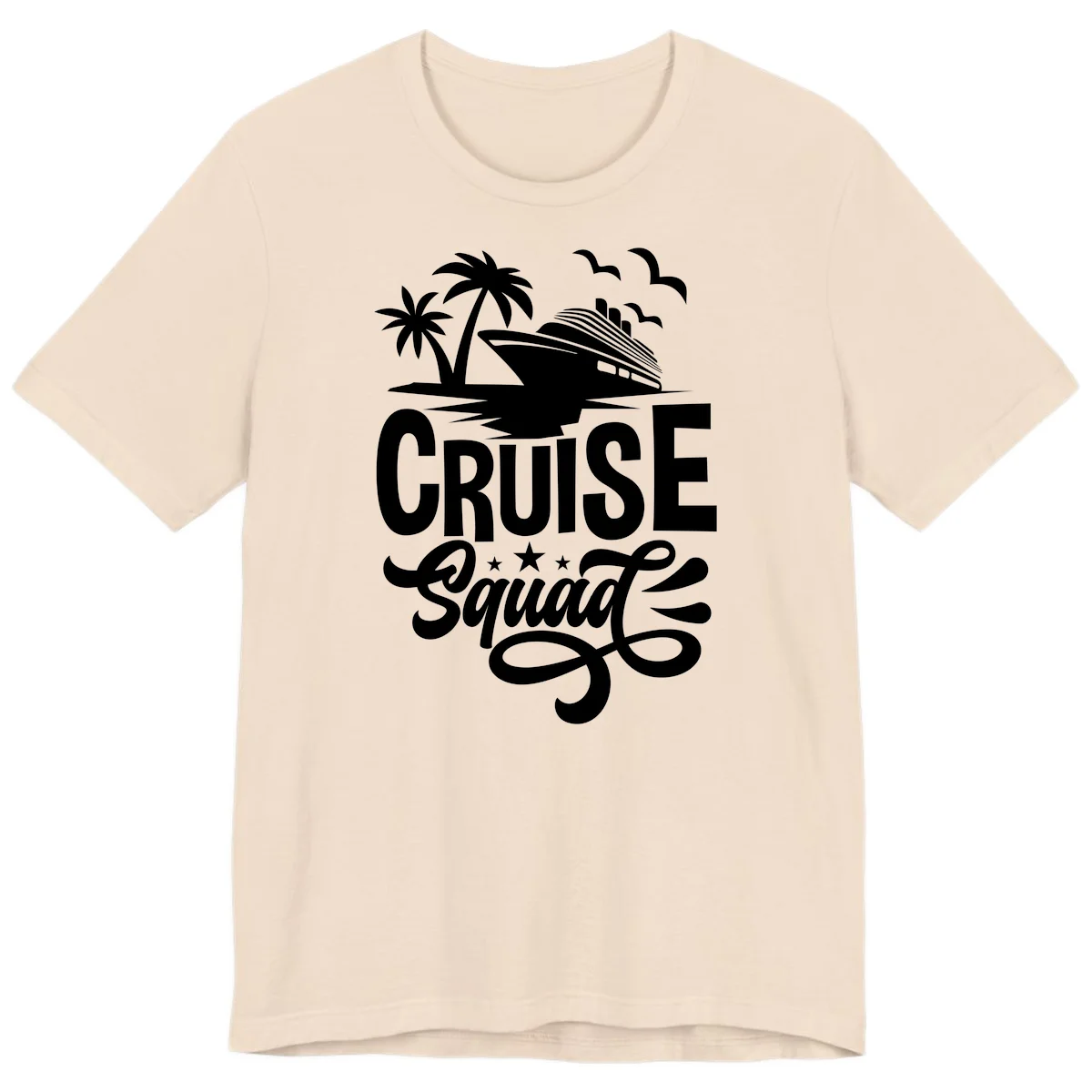 Cruise Squad Goals Premium T-Shirt in Soft Cream