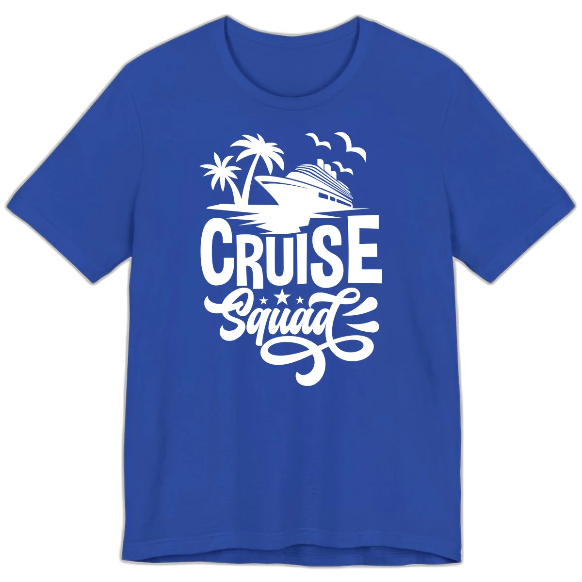 Cruise Squad Goals Premium T-Shirt in True Royal