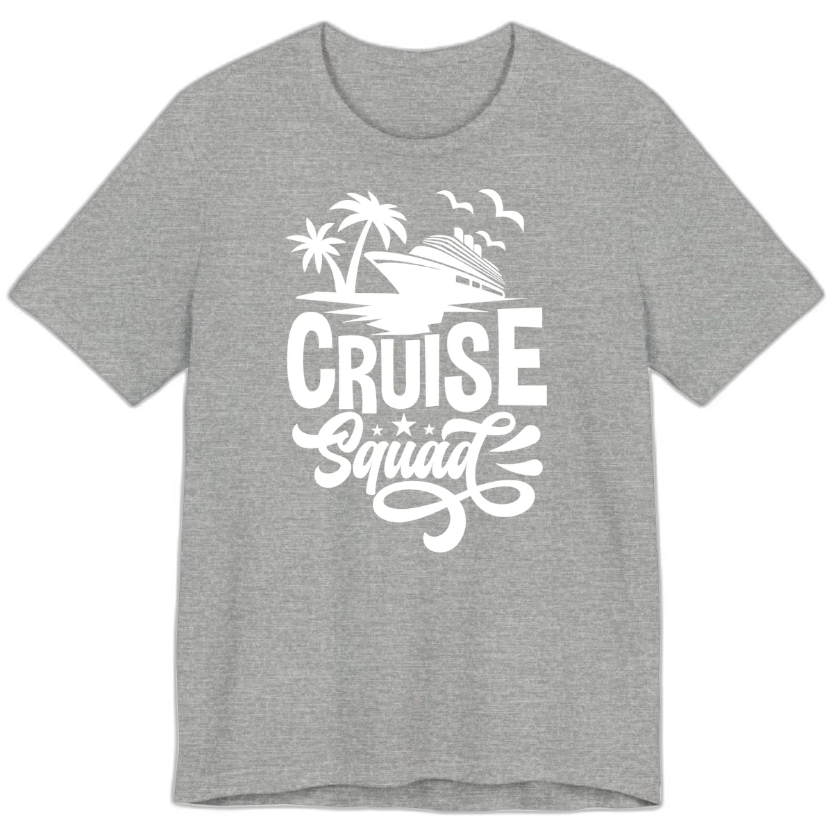 Cruise Squad Goals Premium T-Shirt in Athletic Heather