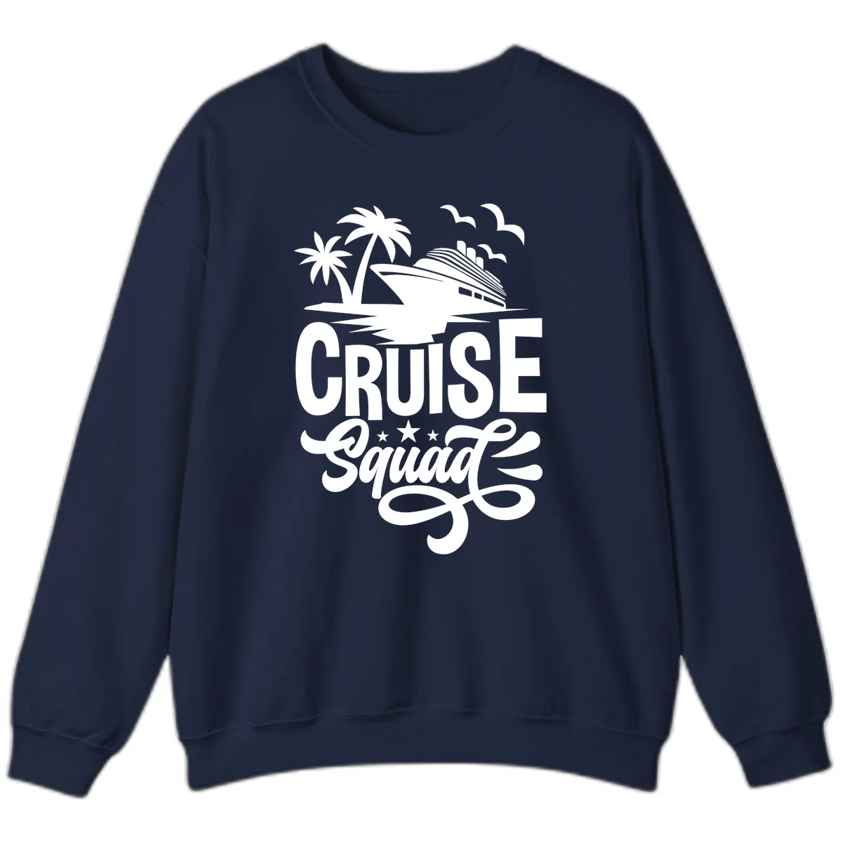 Cruise Squad Goals Sweatshirt in Navy