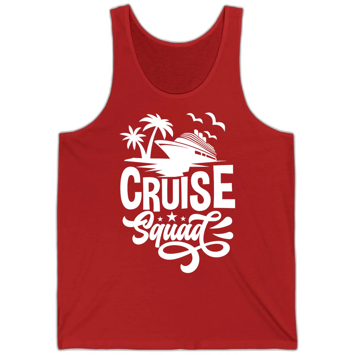 Cruise Squad Goals Tank in Red