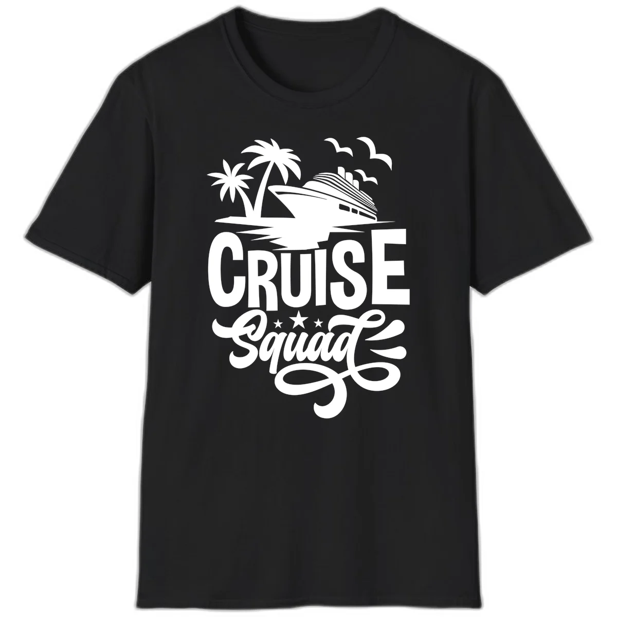 Cruise Squad Goals T-Shirt in Black