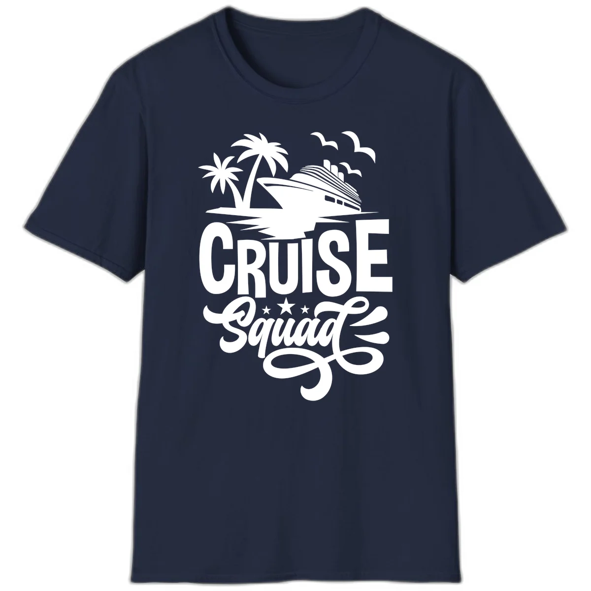 Cruise Squad Goals T-Shirt in Navy