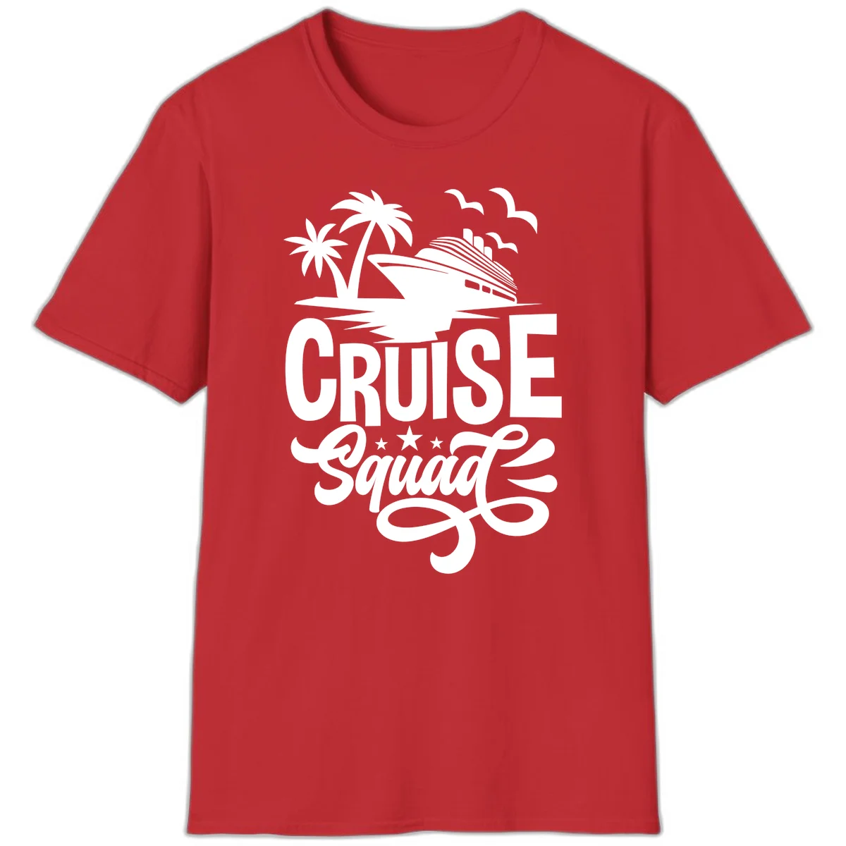 Cruise Squad Goals T-Shirt in Red