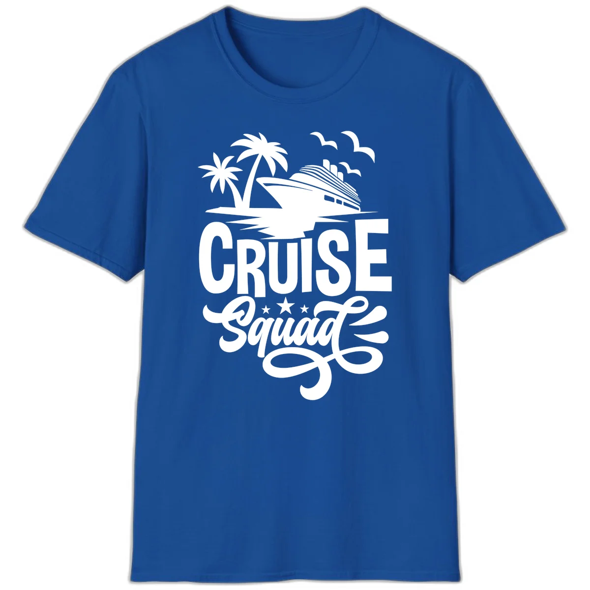 Cruise Squad Goals T-Shirt in Royal