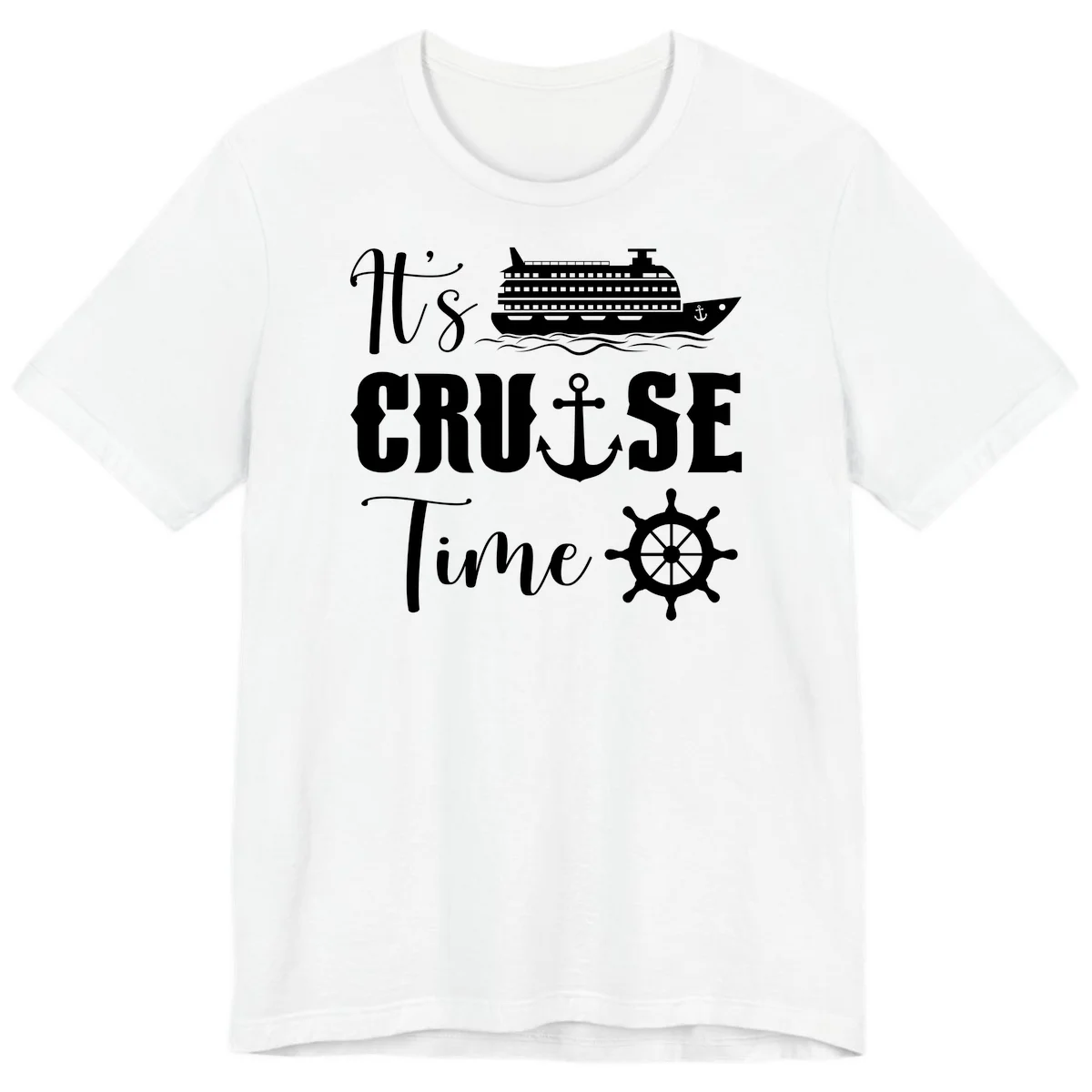 It's Cruise Time Premium T-Shirt for Cruise Lovers in White