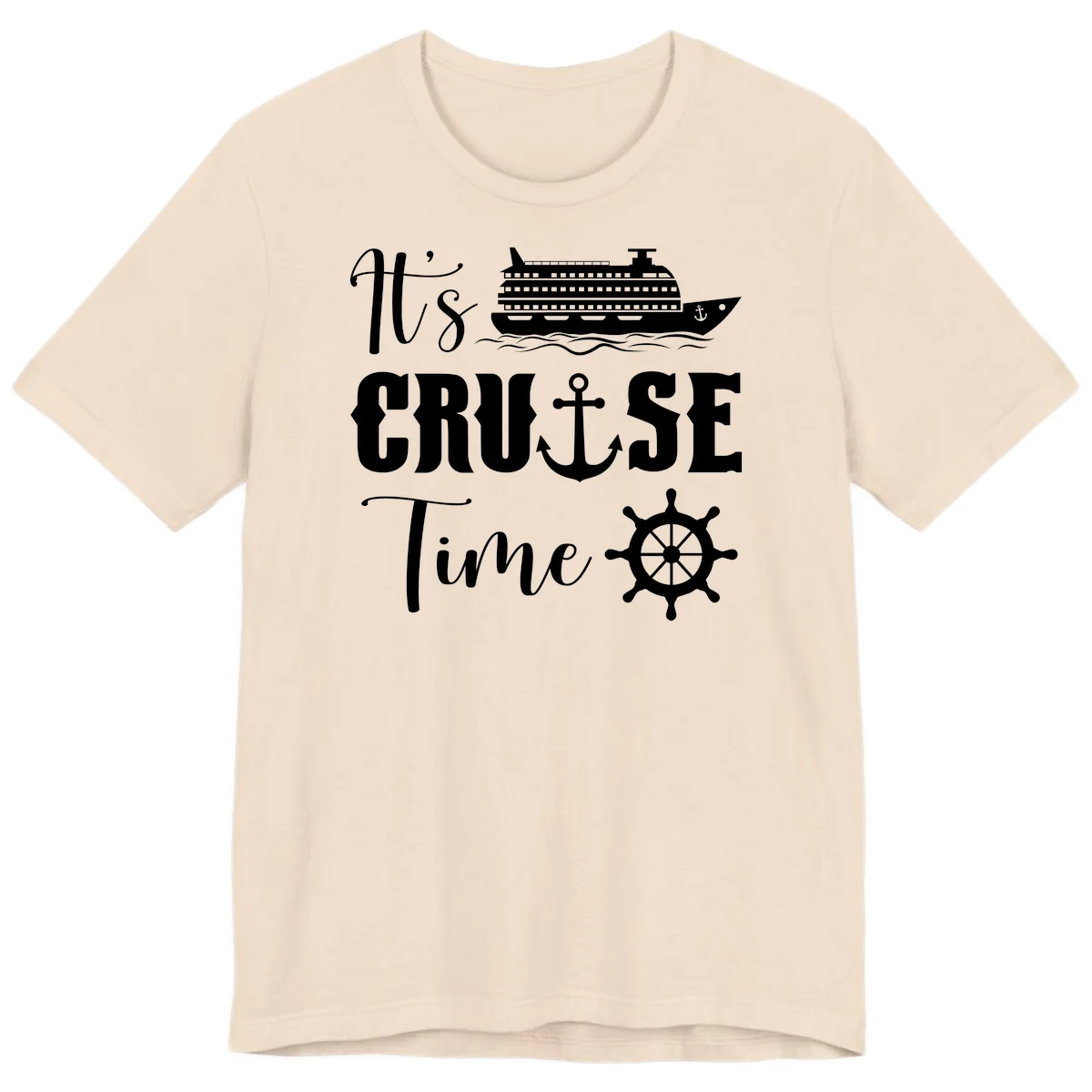 It's Cruise Time Premium T-Shirt for Cruise Lovers in Soft Cream