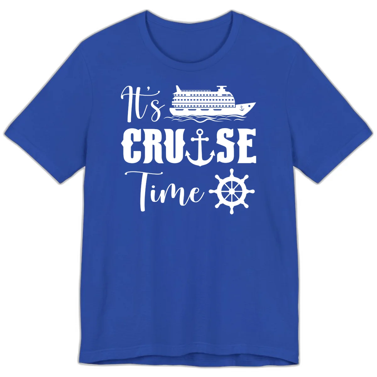 It's Cruise Time Premium T-Shirt for Cruise Lovers in True Royal