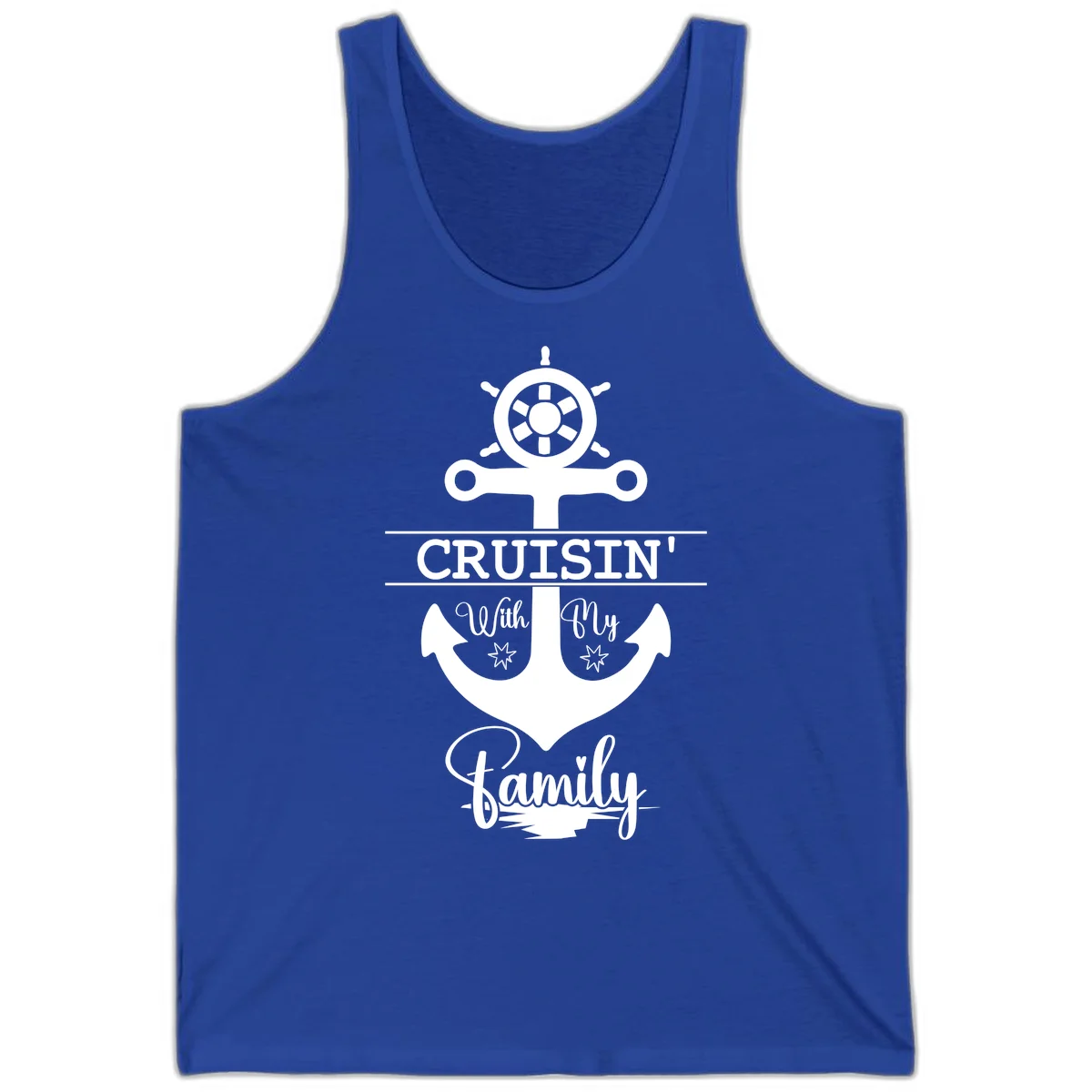 Cruisin' With My Family Anchor Tank in True Royal