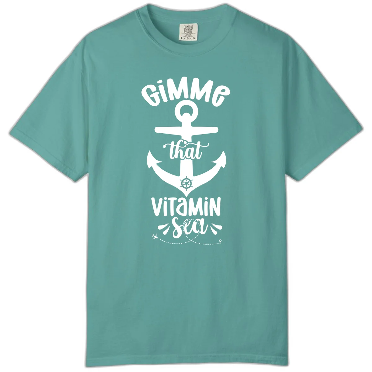 Gimme That Vitamin Sea Anchor Comfort Color in Seafoam