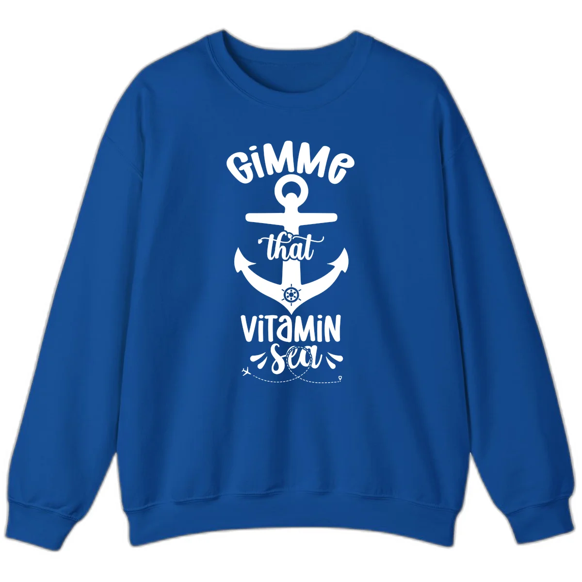 Gimme That Vitamin Sea Anchor Sweatshirt in Royal