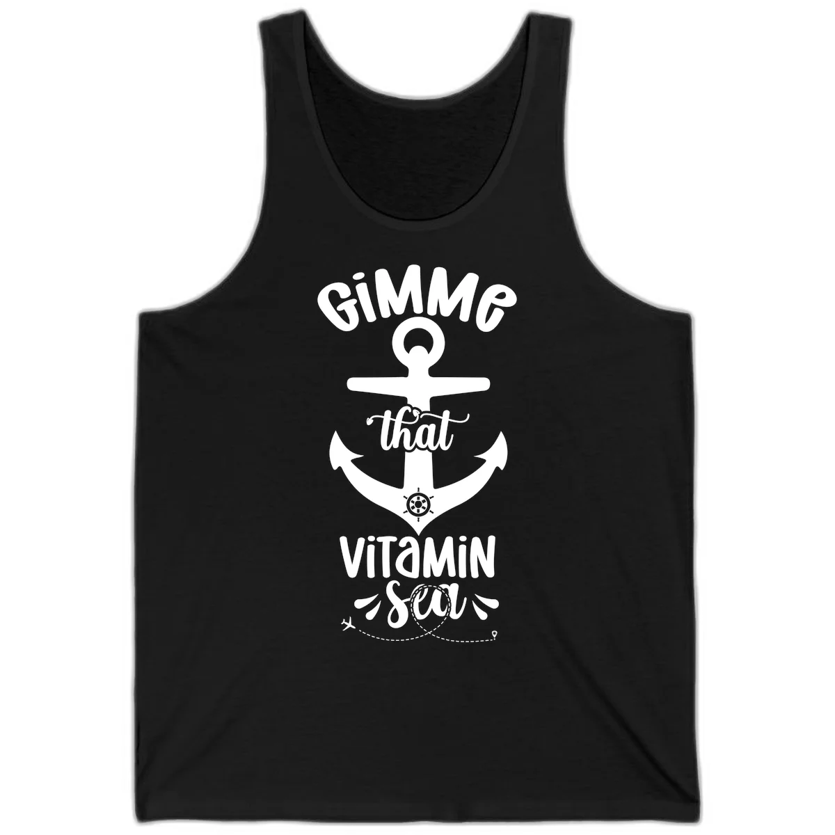 Gimme That Vitamin Sea Anchor Tank in Black