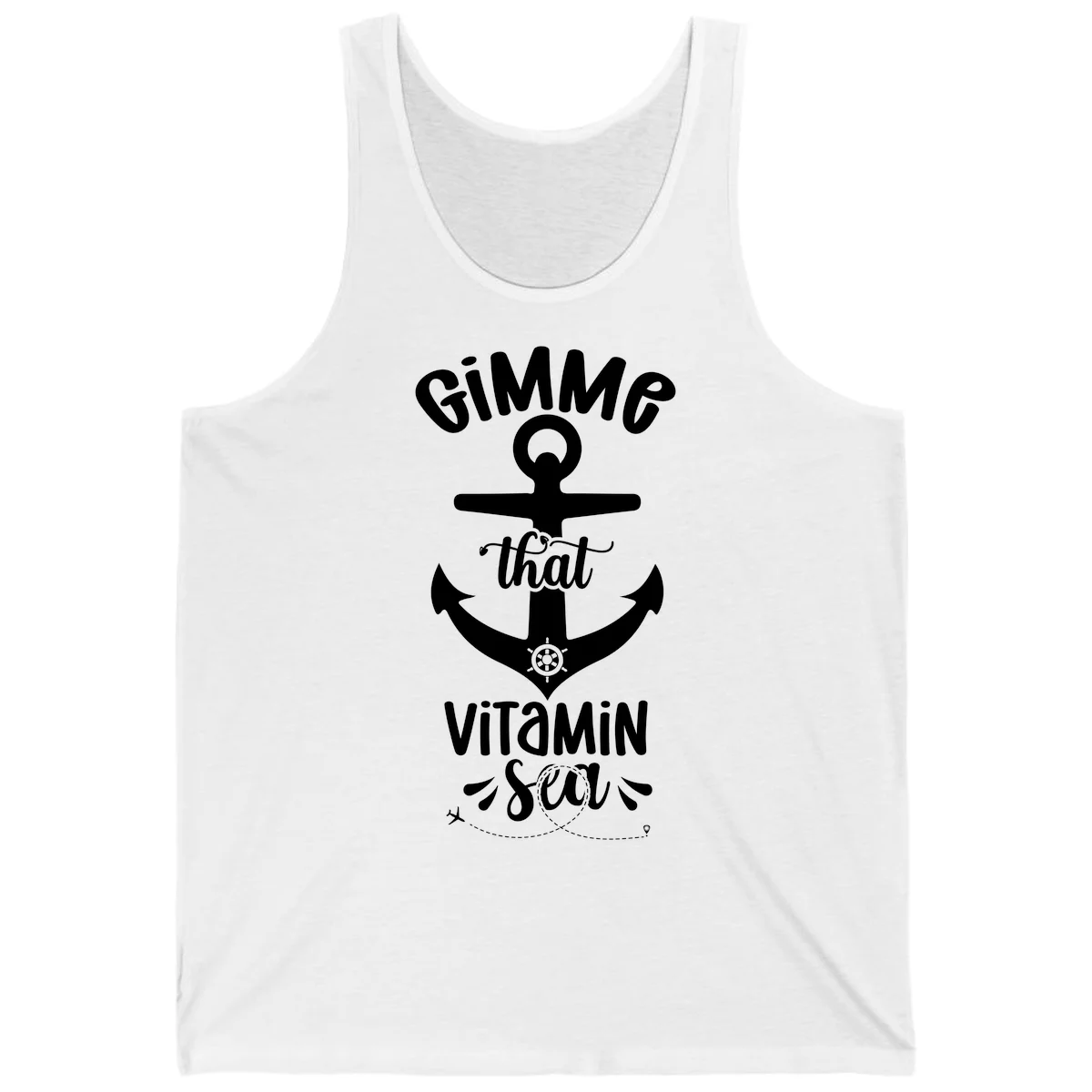 Gimme That Vitamin Sea Anchor Tank in White