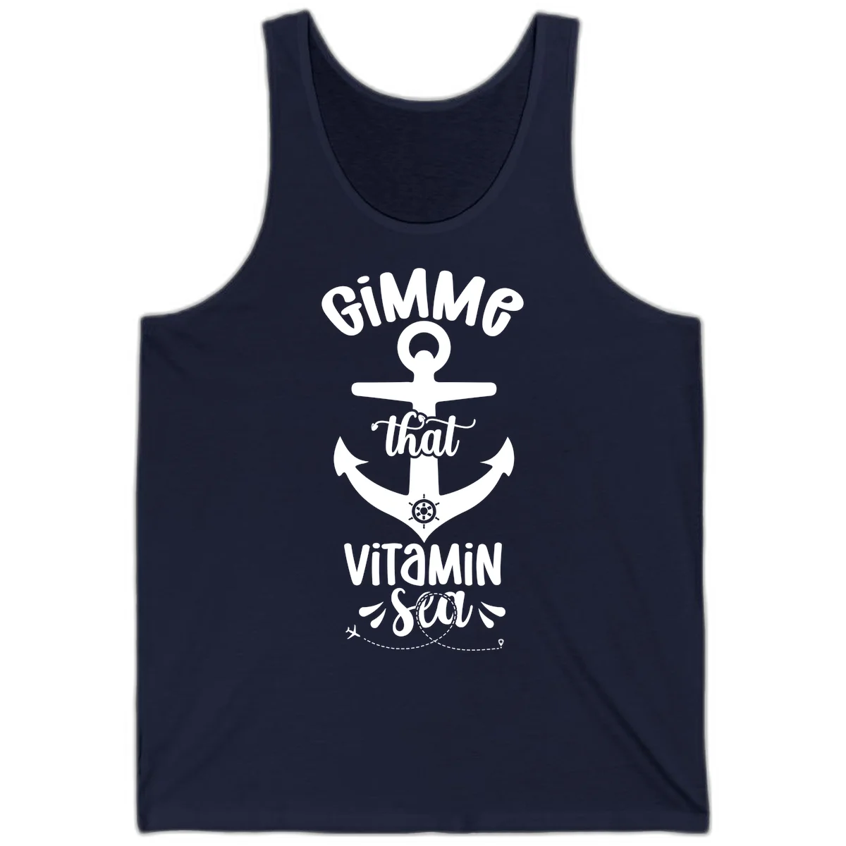 Gimme That Vitamin Sea Anchor Tank in Navy