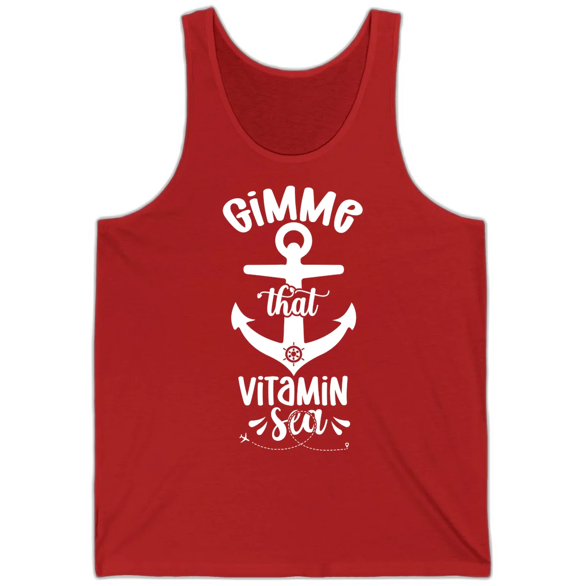 Gimme That Vitamin Sea Anchor Tank in Red