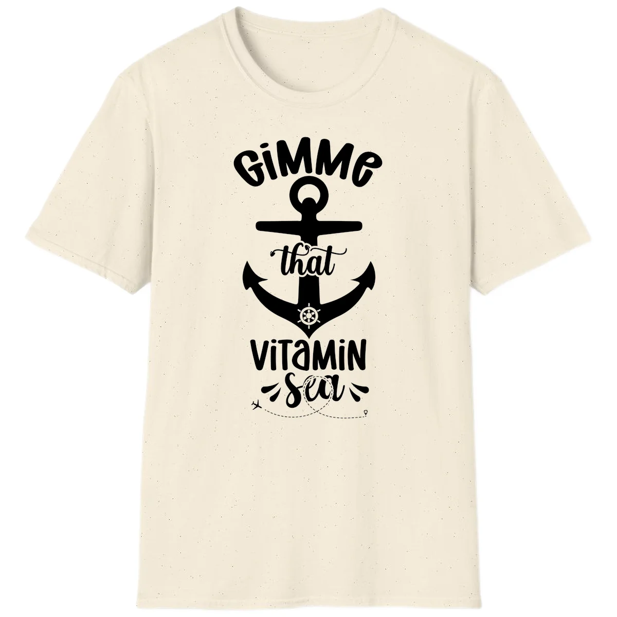 Gimme That Vitamin Sea Anchor T-Shirt in Natural