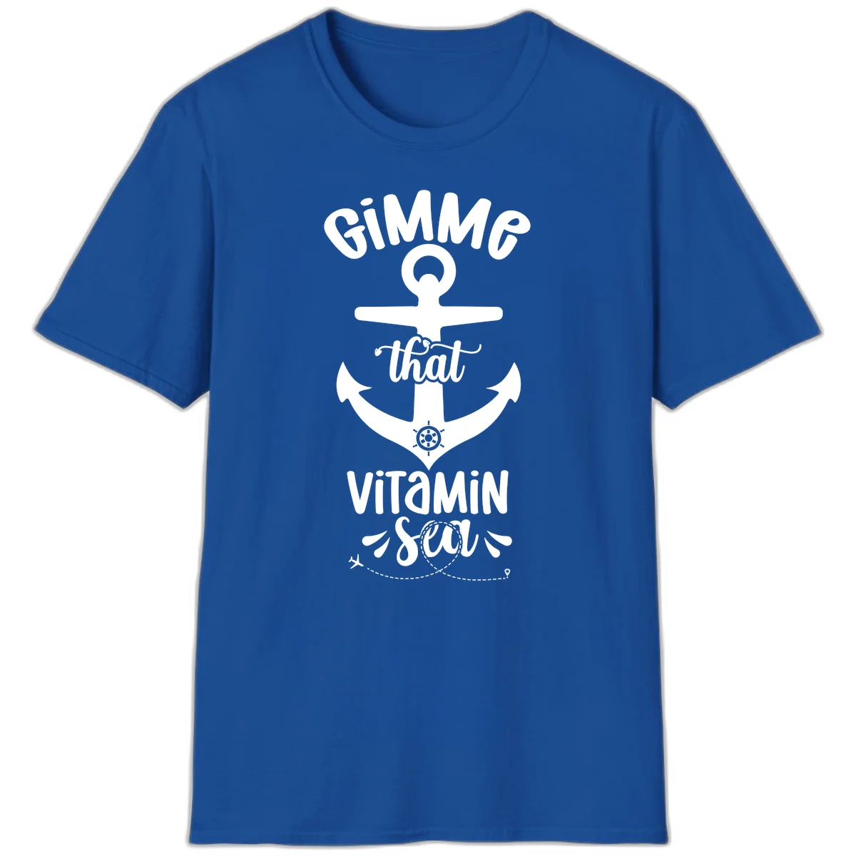 Gimme That Vitamin Sea Anchor T-Shirt in Royal