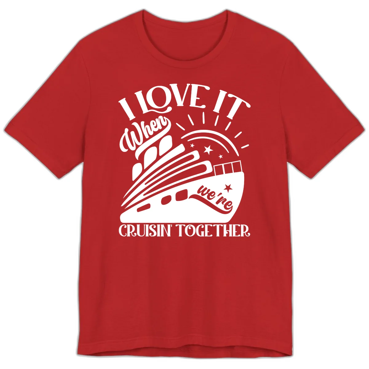 I Love It When We're Cruisin' Together Premium T-Shirt in Red