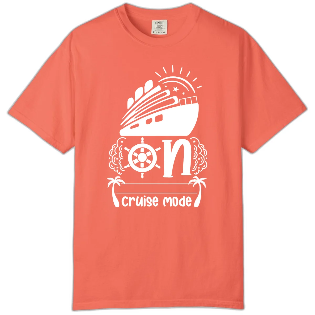 Cruise Mode On Comfort Color in Bright Salmon