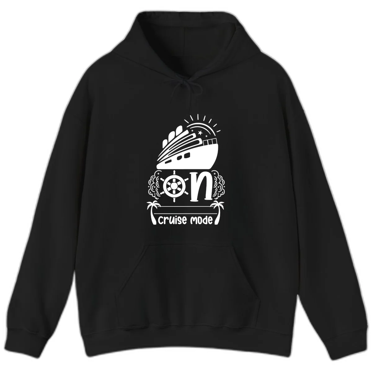 Cruise Mode On Hoodie in Black