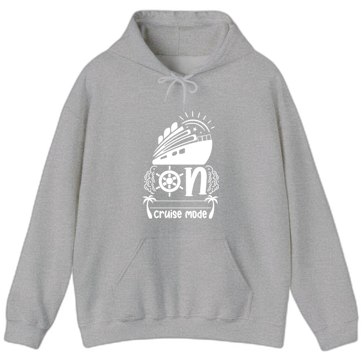 Cruise Mode On Hoodie in Sport Grey