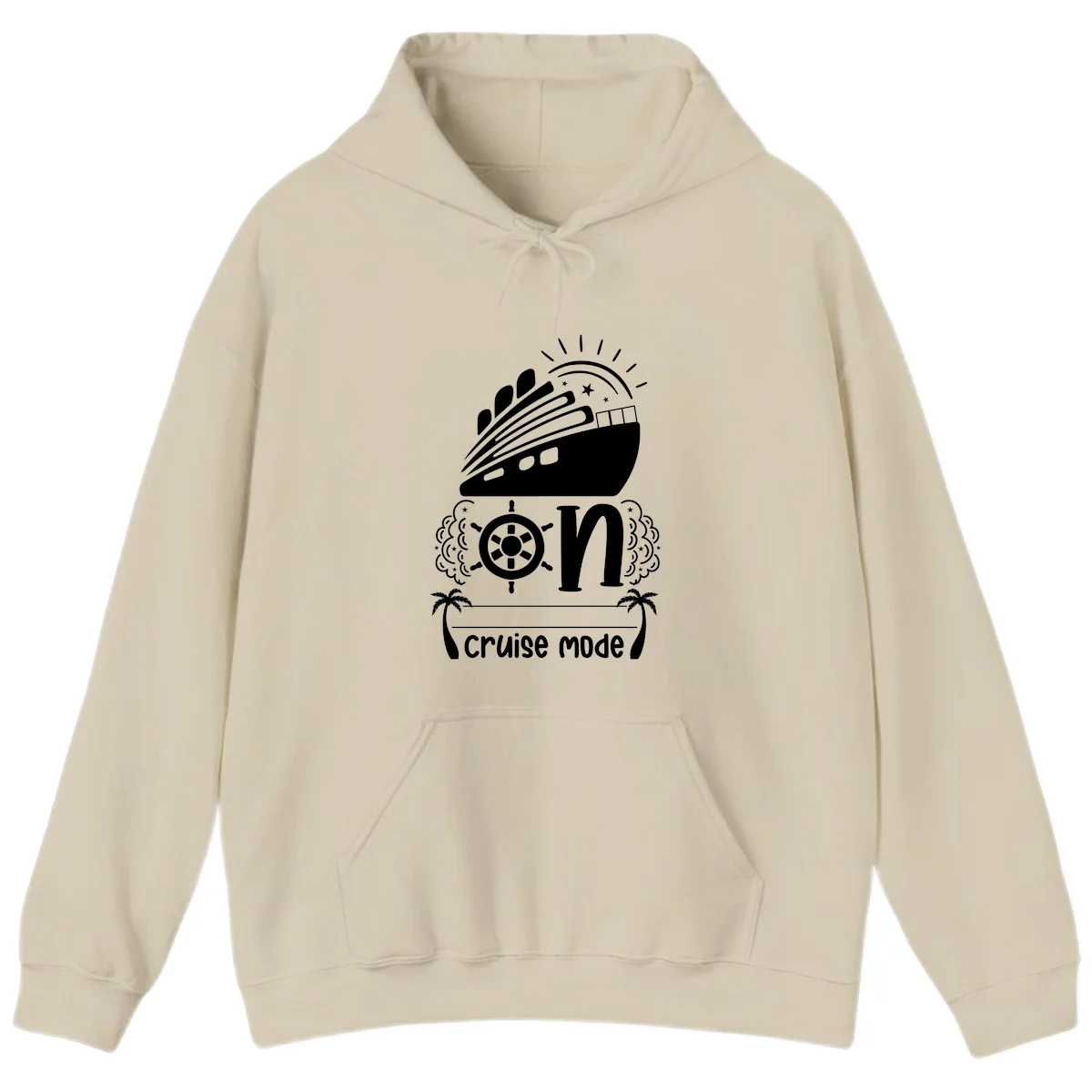Cruise Mode On Hoodie in Sand