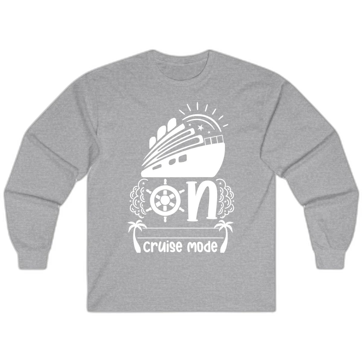 Cruise Mode On Long Sleeve in Sport Grey