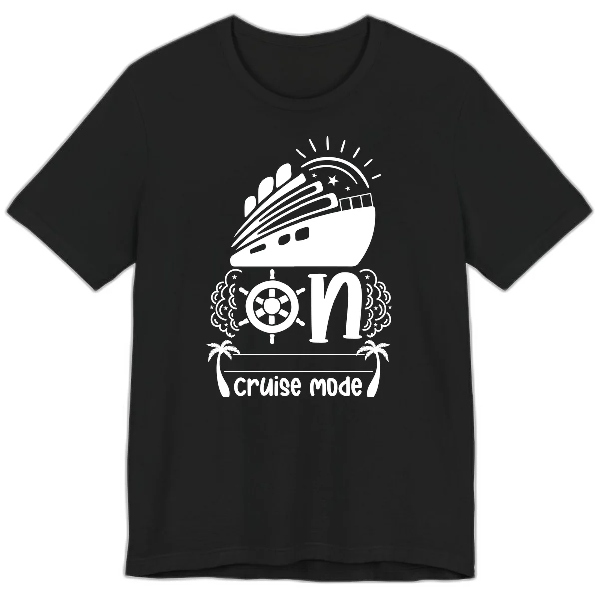 Cruise Mode On Premium T-Shirt in Black