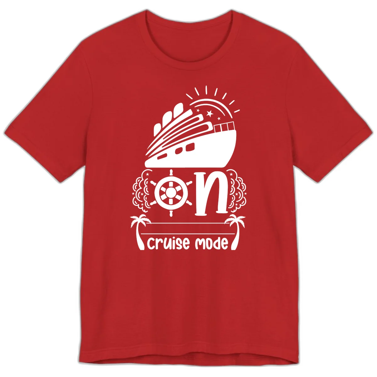 Cruise Mode On Premium T-Shirt in Red
