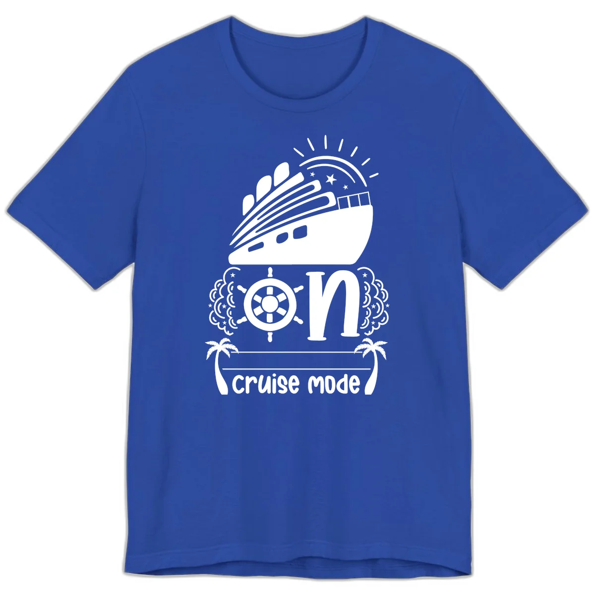 Cruise Mode On Premium T-Shirt in True Royal