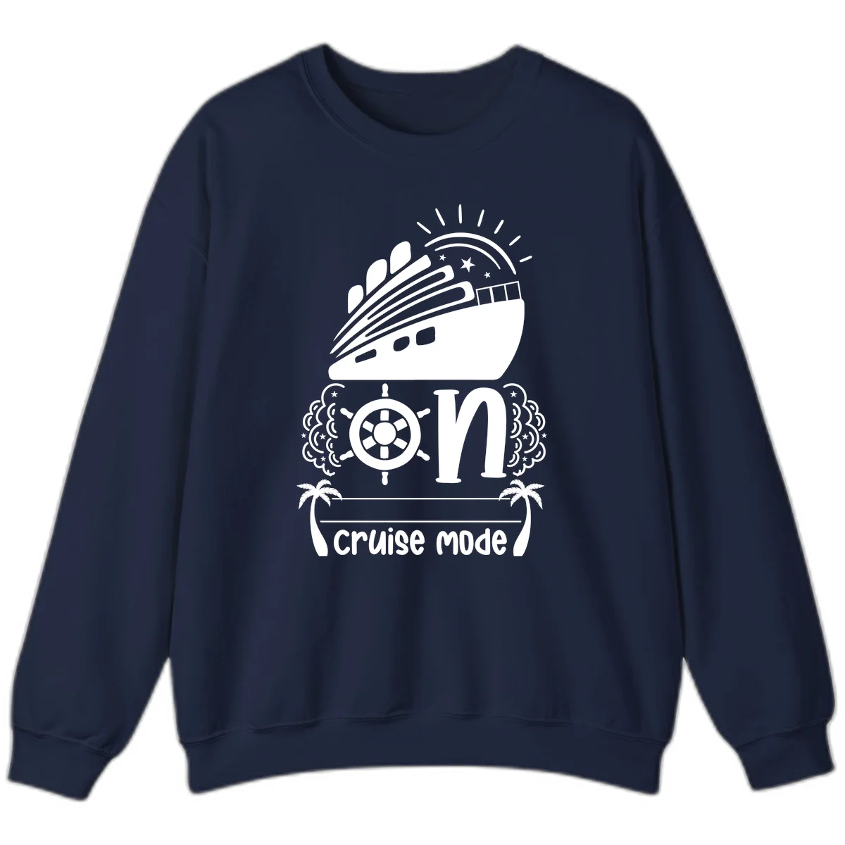 Cruise Mode On Sweatshirt in Navy