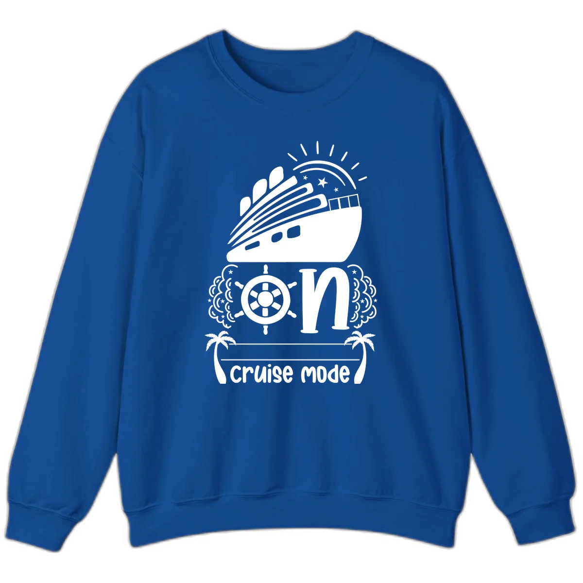 Cruise Mode On Sweatshirt in Royal