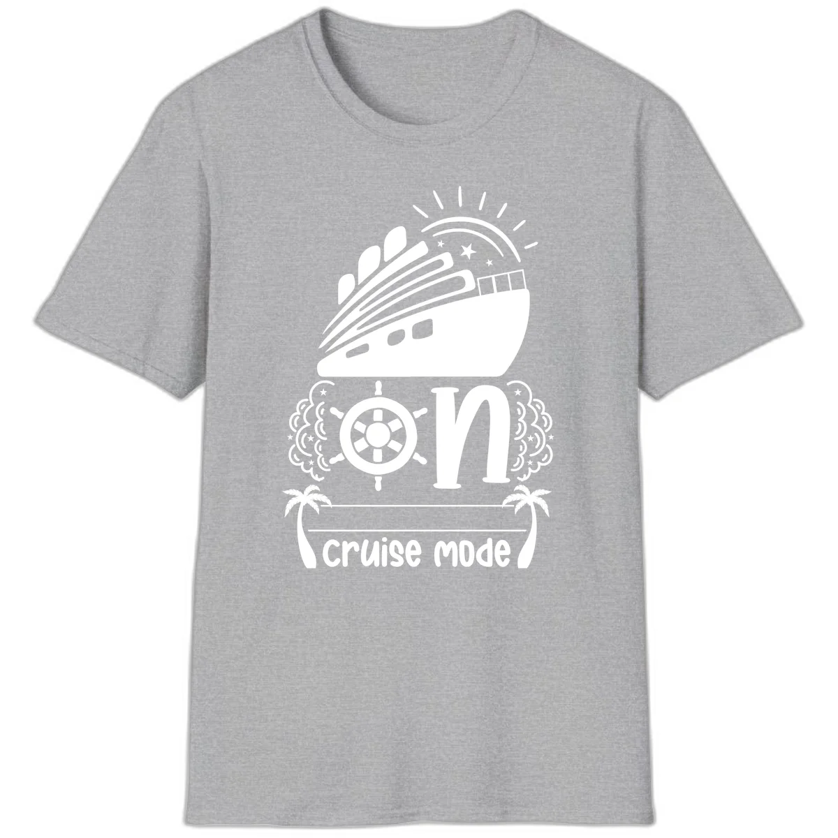 Cruise Mode On T-Shirt in Sport Grey