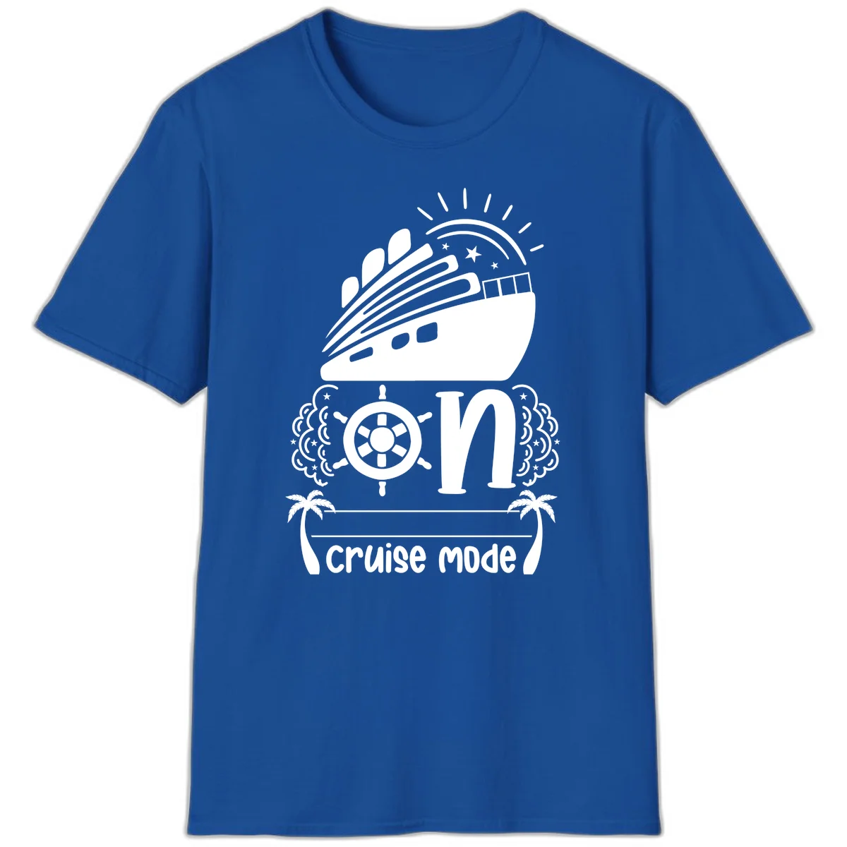 Cruise Mode On T-Shirt in Royal