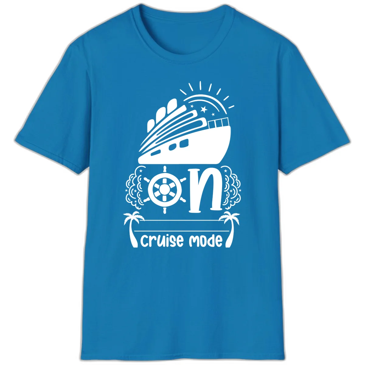 Cruise Mode On T-Shirt in Sapphire