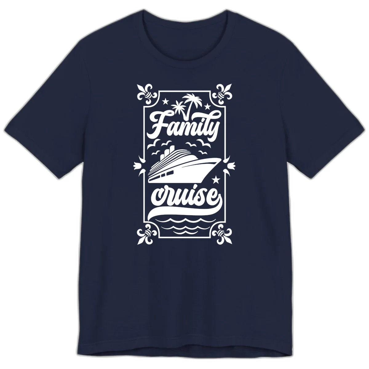 Family Cruise Getaway Premium Vacation T-Shirt in Navy