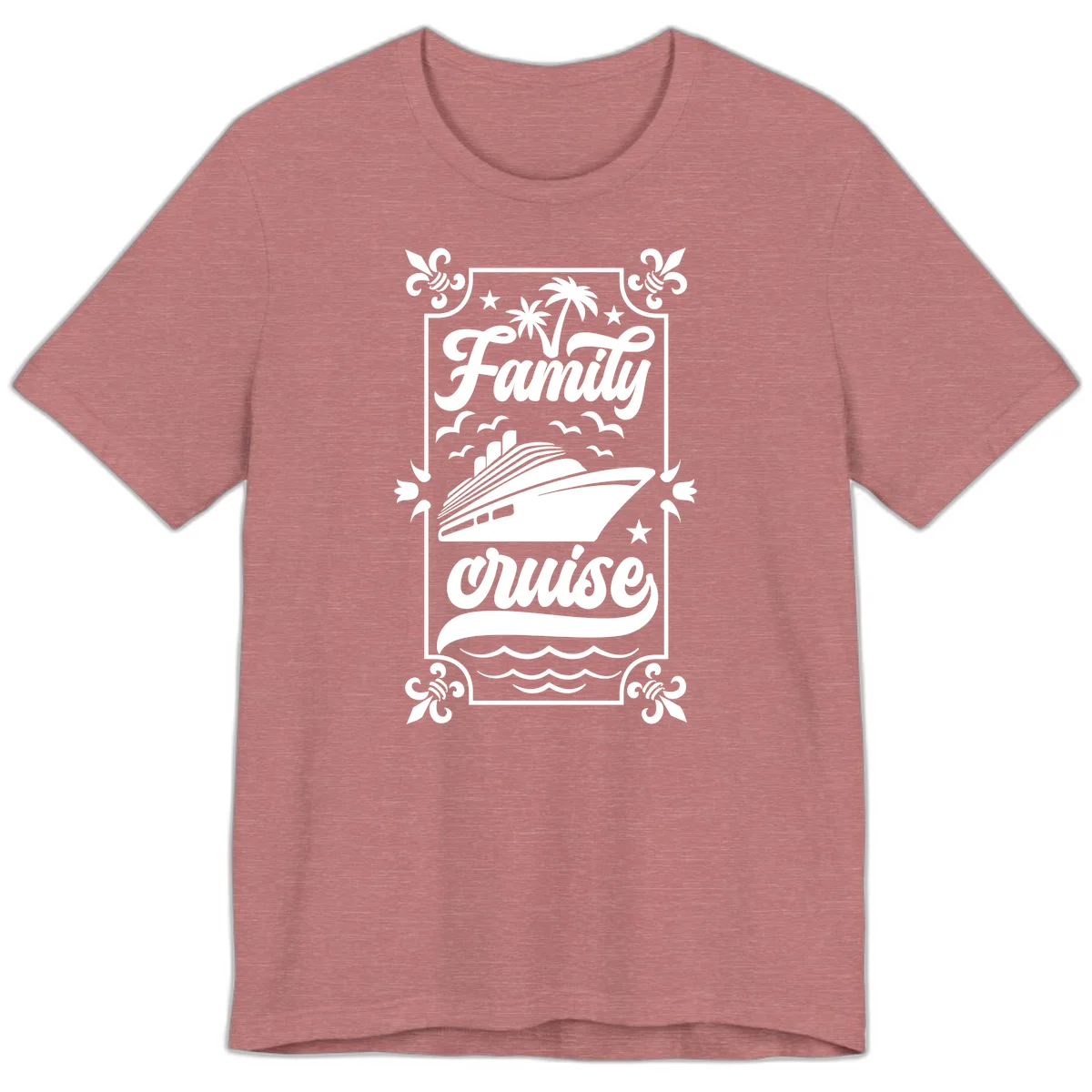Family Cruise Getaway Premium Vacation T-Shirt in Heather Mauve