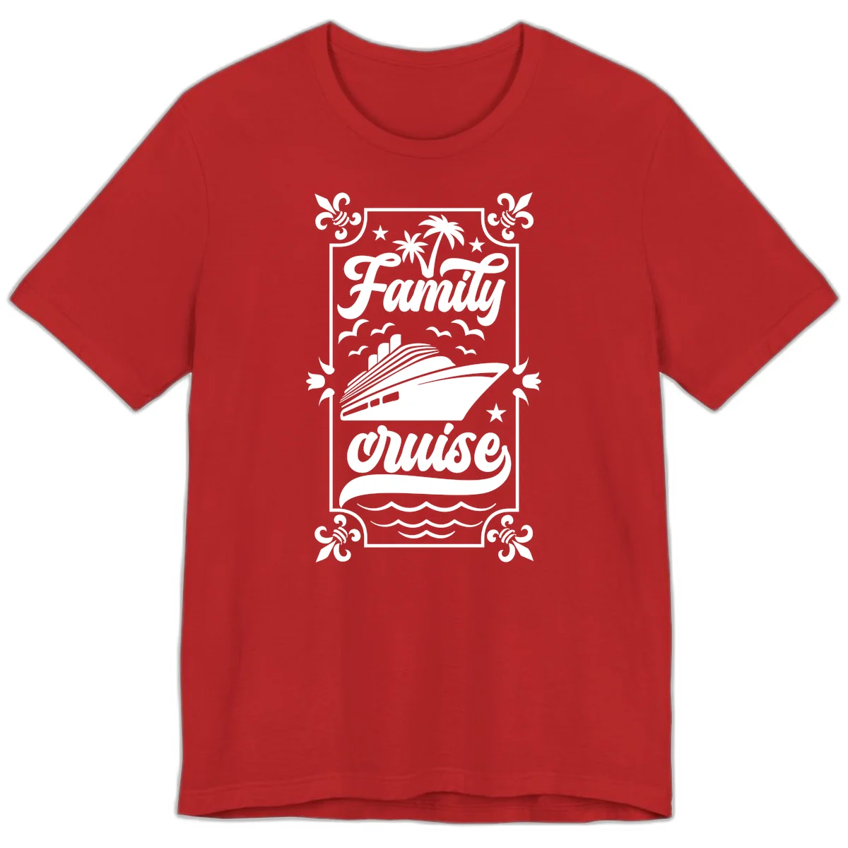 Family Cruise Getaway Premium Vacation T-Shirt in Red