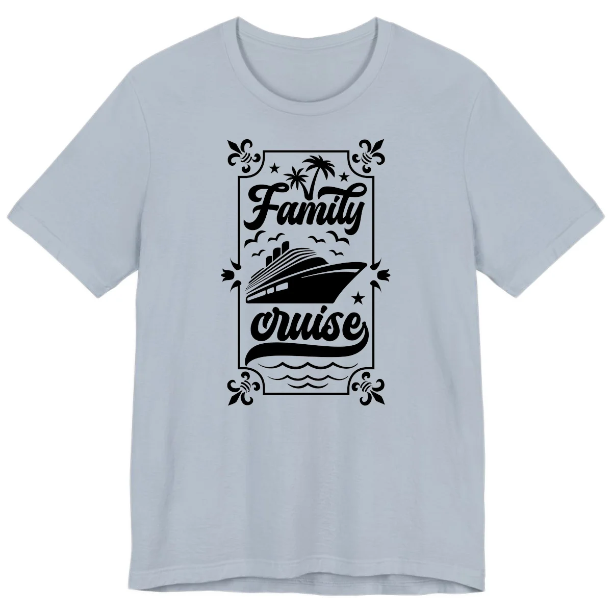 Family Cruise Getaway Premium Vacation T-Shirt in Light Blue