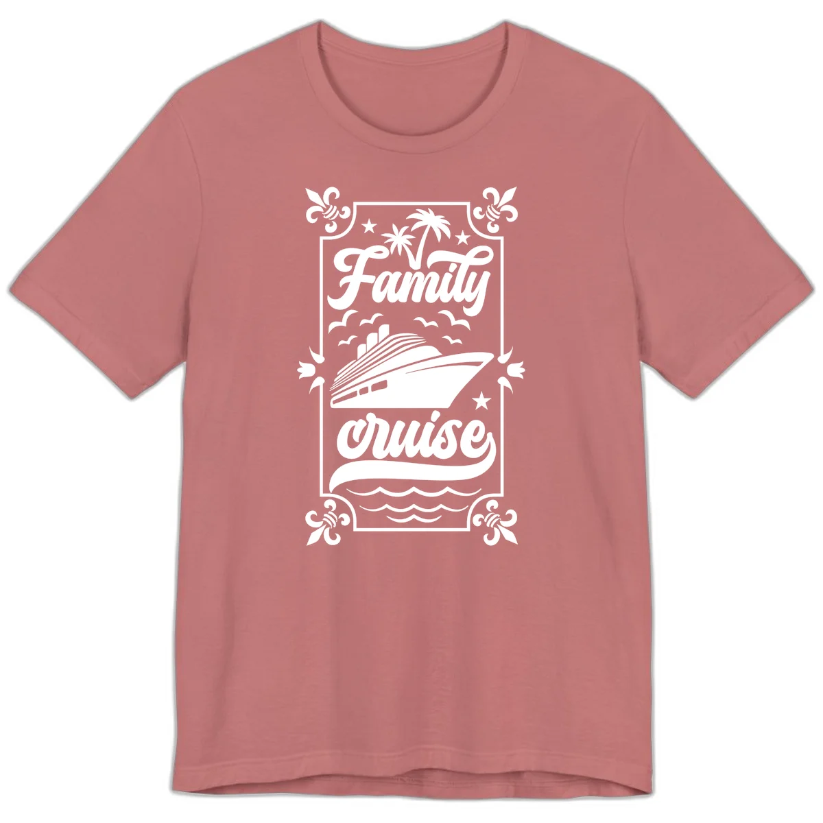 Family Cruise Getaway Premium Vacation T-Shirt in Mauve