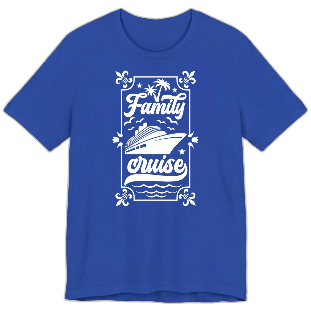 Family Cruise Getaway Premium Vacation T-Shirt in True Royal