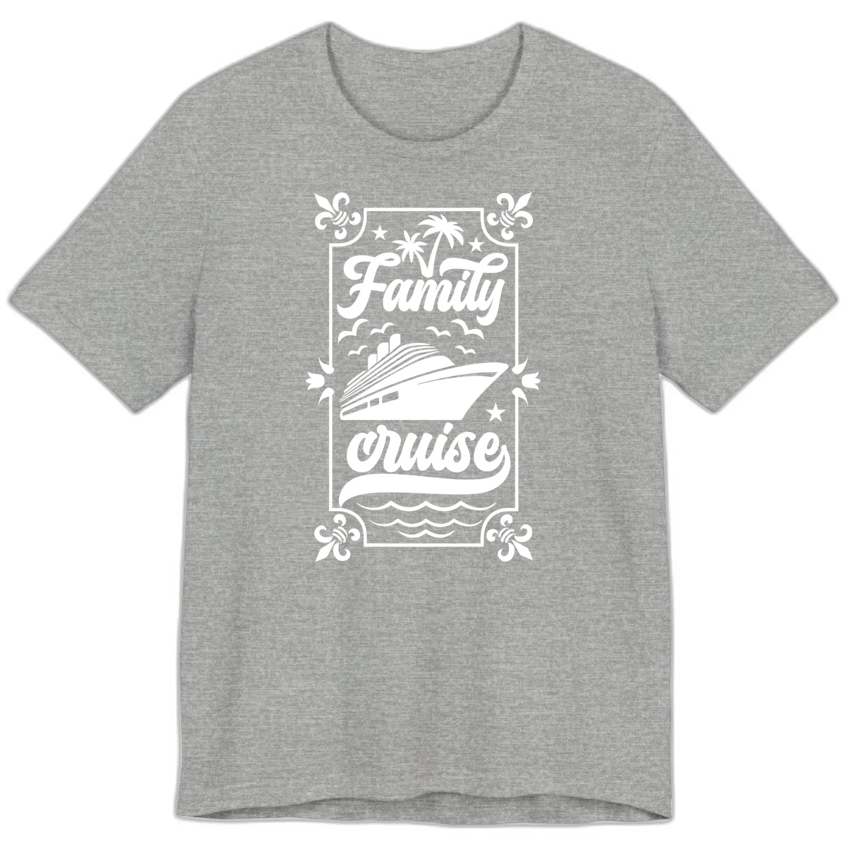 Family Cruise Getaway Premium Vacation T-Shirt in Athletic Heather
