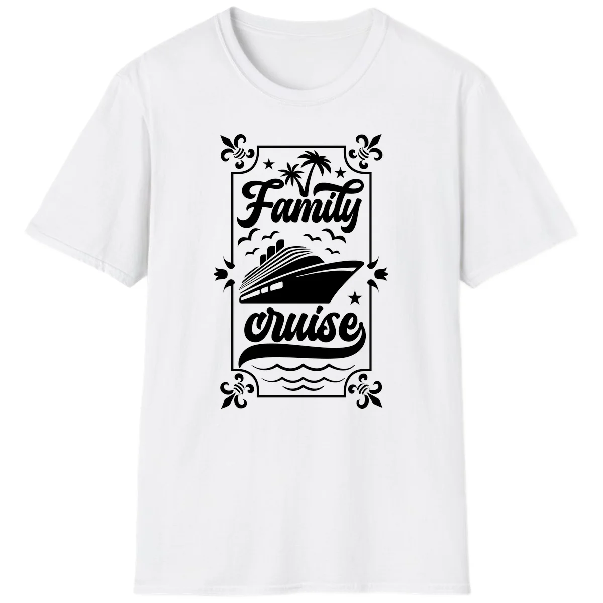 Family Cruise Getaway Vintage Group Travel T-Shirt in White