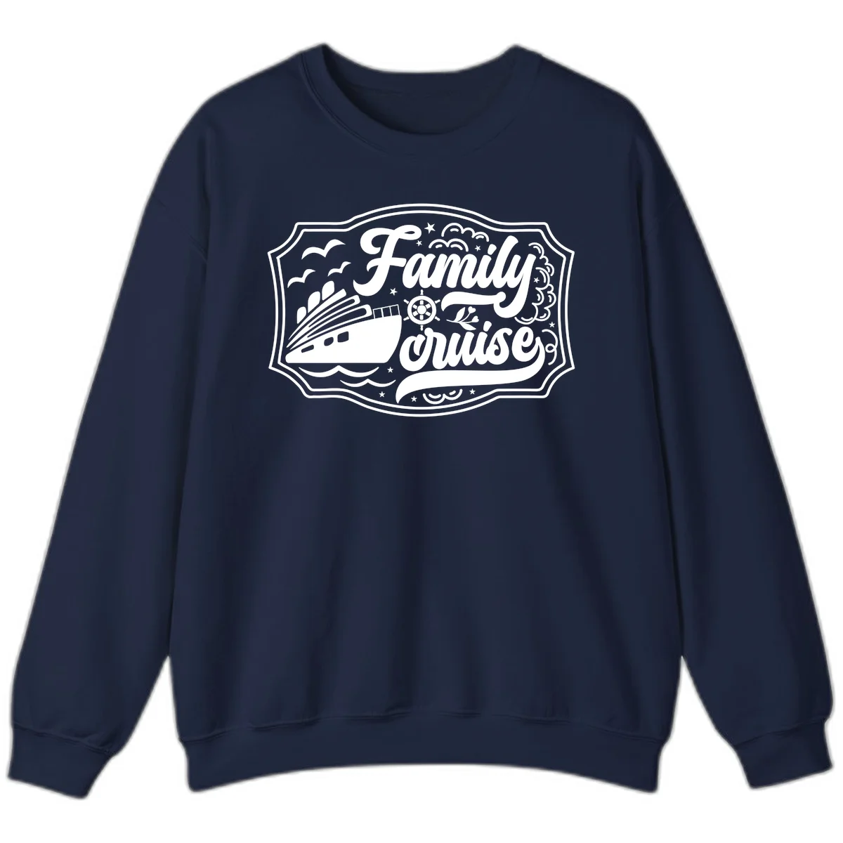 Family Cruise Vintage Badge Sweatshirt in Navy